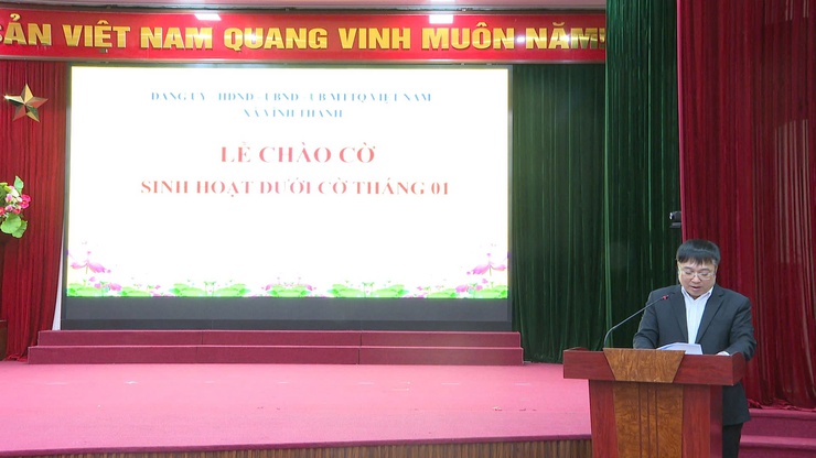 ĐẢNG ỦY – HĐND – UBND – UB MTTQ VIỆT NAM XÃ VĨNH THANH TỔ CHỨC LỄ CHÀO CỜ, SINH HOẠT DƯỚI CỜ THÁNG 01 NĂM 2026- Ảnh 2.