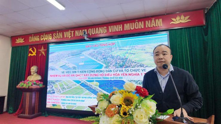 Xã An Khánh lấy ý kiến của cộng đồng dân cư, cơ quan, tổ chức, cá nhân đối với nhiệm vụ và đồ án quy hoạch chi tiết xây dựng hồ điều hòa Yên Nghĩa 1- Ảnh 3.