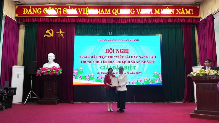 Hội nghị tuyên dương, khen thưởng, trao giải các cuộc thi lĩnh vực Văn hóa – Xã hội năm 2025- Ảnh 6.