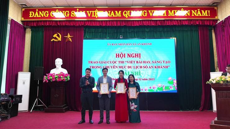 Hội nghị tuyên dương, khen thưởng, trao giải các cuộc thi lĩnh vực Văn hóa – Xã hội năm 2025- Ảnh 8.