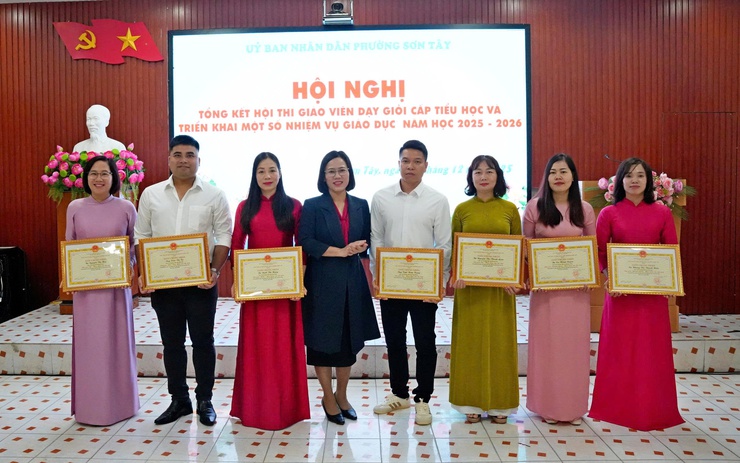 SƠN TÂY TỔNG KẾT HỘI THI GIÁO VIÊN DẠY GIỎI CẤP TIỂU HỌC, NĂM HỌC 2025 – 2026- Ảnh 3.