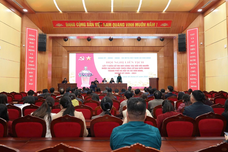 Xã Vân Đình: Lấy ý kiến cử tri với người được dự kiến giới thiệu ứng cử đại biểu HĐND các cấp, nhiệm kỳ 2026 - 2031- Ảnh 3.