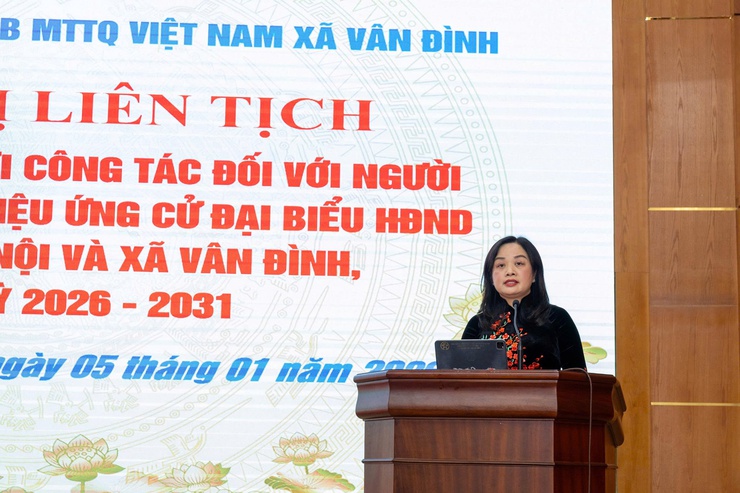 Xã Vân Đình: Lấy ý kiến cử tri với người được dự kiến giới thiệu ứng cử đại biểu HĐND các cấp, nhiệm kỳ 2026 - 2031- Ảnh 1.