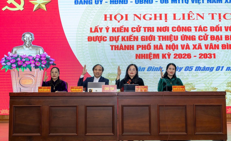 Xã Vân Đình: Lấy ý kiến cử tri với người được dự kiến giới thiệu ứng cử đại biểu HĐND các cấp, nhiệm kỳ 2026 - 2031- Ảnh 2.