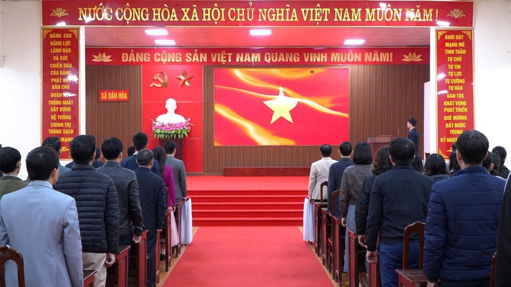 XÃ DÂN HÒA: SINH HOẠT DƯỚI CỜ ĐẦU NĂM 2026 – KHÍ THẾ MỚI, QUYẾT TÂM MỚI HOÀN THÀNH NHIỆM VỤ CHÍNH TRỊ- Ảnh 1.