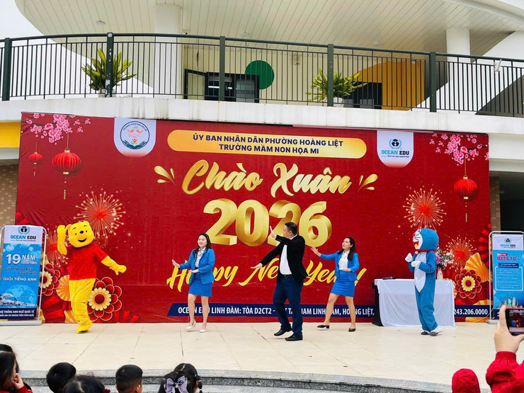 Trường Mầm non Họa Mi tổ chức chương trình “Chào năm mới 2026” -ngập tràn niềm vui và sắc màu tuổi thơ- Ảnh 3.