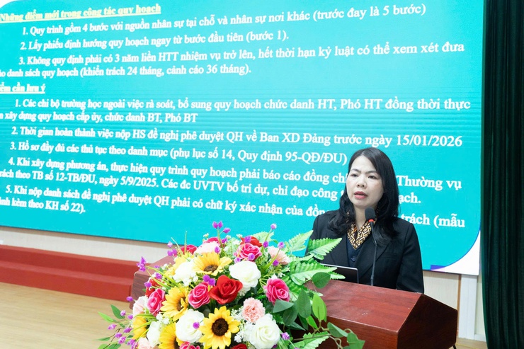 Đảng ủy xã tổ chức hội nghị quán triệt, triển khai Kế hoạch rà soát, bổ sung quy hoạch cán bộ nhiệm kỳ 2025–2030, 2026–2031- Ảnh 3.