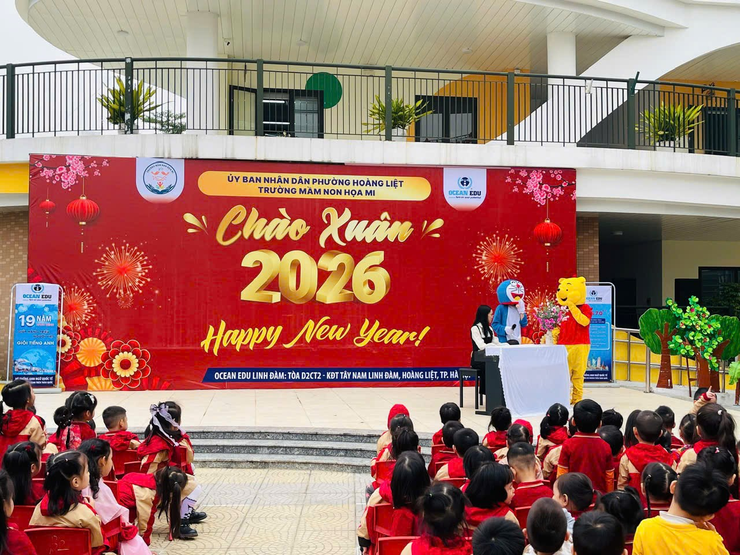 Trường Mầm non Họa Mi tổ chức chương trình “Chào năm mới 2026” -ngập tràn niềm vui và sắc màu tuổi thơ- Ảnh 4.