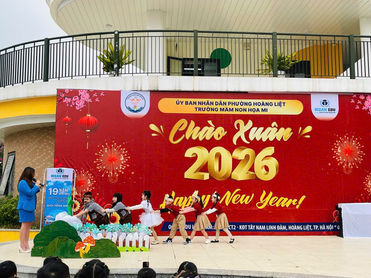 Trường Mầm non Họa Mi tổ chức chương trình “Chào năm mới 2026” -ngập tràn niềm vui và sắc màu tuổi thơ- Ảnh 5.