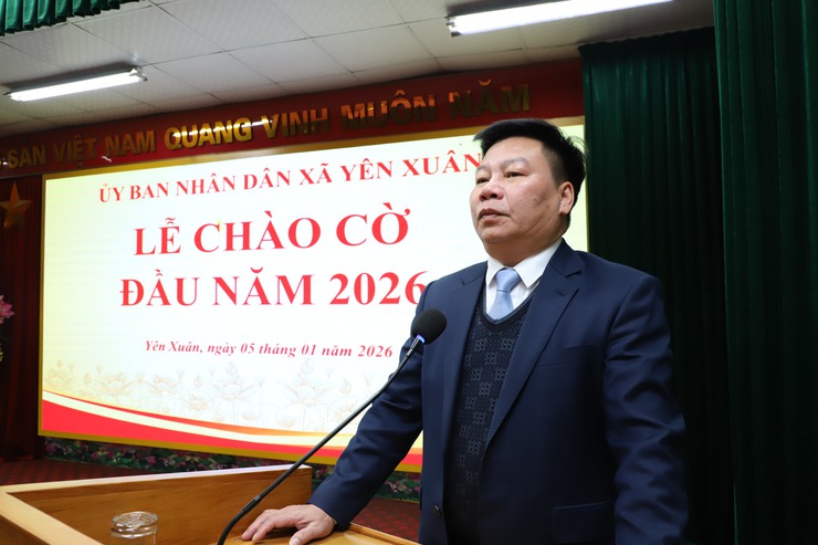 Xã Yên Xuân tổ chức lễ chào cờ đầu năm 2026- Ảnh 5.