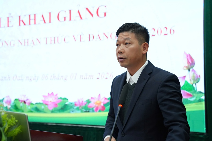 Khai giảng lớp bồi dưỡng nhận thức về Đảng năm 2026- Ảnh 3.