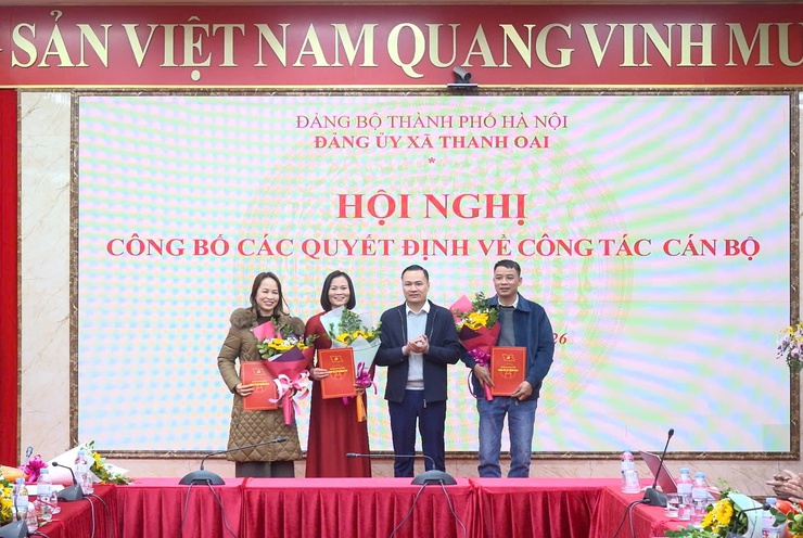 Xã Thanh Oai: Kiện toàn bộ máy lãnh đạo, nâng cao hiệu quả công tác quản lý- Ảnh 8.