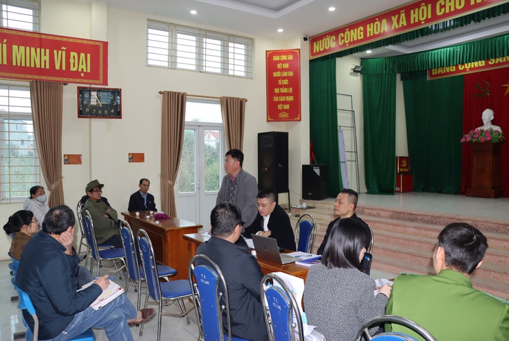 Hội nghị tuyên truyền, vận động và đối thoại với công dân về việc thực hiện các chế độ, chính sách bồi thường, hỗ trợ và giải phóng mặt bằng- Ảnh 1.