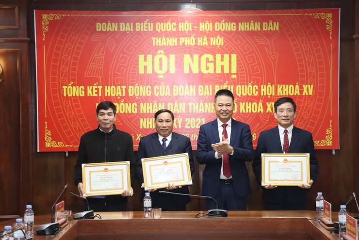 Hội nghị tổng kết hoạt động của Đoàn ĐBQH, HĐND thành phố Hà Nội nhiệm kỳ 2021 - 2026. - Ảnh 3.