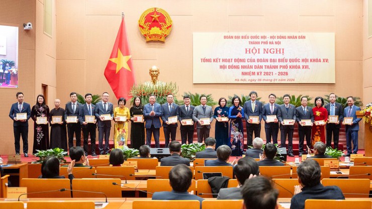 LÃNH ĐẠO XÃ VĨNH THANH DỰ HỘI NGHỊ TỔNG KẾT HOẠT ĐỘNG NHIỆM KỲ 2021 – 2026 CỦA ĐOÀN ĐBQH VÀ HĐND THÀNH PHỐ HÀ NỘI- Ảnh 8.
