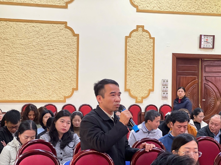 Hội nghị liên tịch giữa Đảng ủy, HĐND, UBND, MTTQ và các tổ chức chính trị – xã hội: Nâng cao trách nhiệm và tính dân chủ trong giới thiệu ứng cử đại biểu HĐND xã Ngọc Hồi- Ảnh 10.