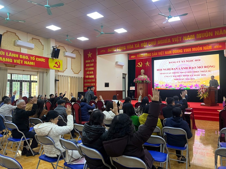 Hội nghị Ban lãnh đạo mở rộng thảo luận thống nhất giới thiệu nhân sự ứng cử đại biểu HĐND xã Ngọc Hồi, nhiệm kỳ 2026-2031- Ảnh 4.