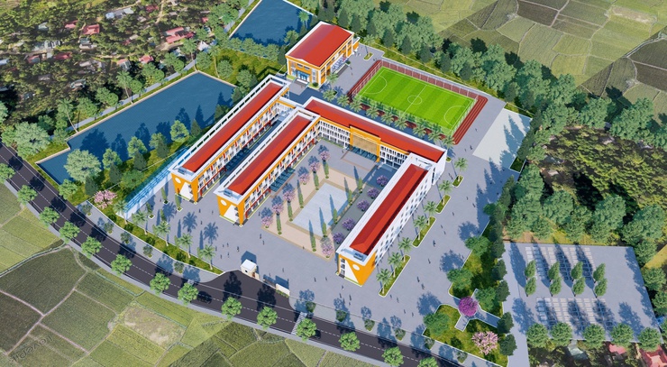 Xã Phú Nghĩa chuẩn bị khởi công xây dựng Trường Trung học cơ sở Đông Sơn với tổng mức đầu tư trên 147 tỷ đồng- Ảnh 1.