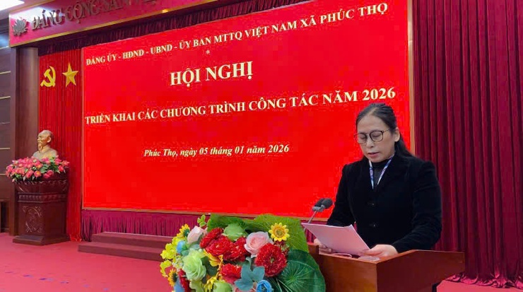 Đảng ủy – HĐND – UBND – Ủy ban MTTQ Việt Nam xã Phúc Thọ triển khai các Chương trình công tác năm 2026- Ảnh 4.