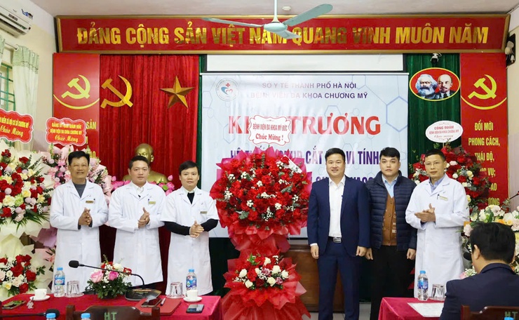 Bệnh viện Đa khoa Chương Mỹ tổ chức lễ khai trương hệ thống chụp cắt lớp vi tính và Trung tâm tiêm chủng vắc-xin- Ảnh 2.