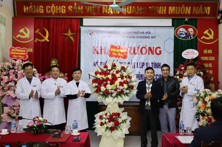 Bệnh viện Đa khoa Chương Mỹ tổ chức lễ khai trương hệ thống chụp cắt lớp vi tính và Trung tâm tiêm chủng vắc-xin- Ảnh 4.