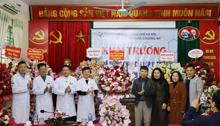 Bệnh viện Đa khoa Chương Mỹ tổ chức lễ khai trương hệ thống chụp cắt lớp vi tính và Trung tâm tiêm chủng vắc-xin- Ảnh 6.