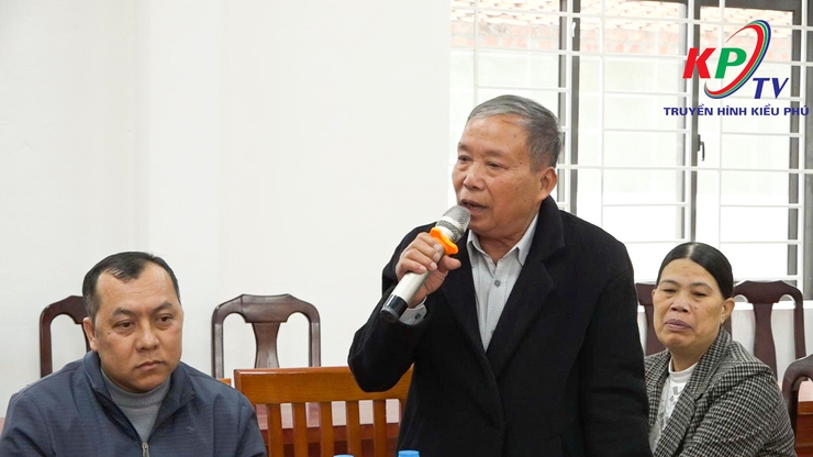 Đồng chí Đào Đức Anh- Phó bí thư thường trực Đảng ủy xã Kiều Phú dự sinh hoạt Đảng với Chi bộ thôn Cấn Hạ- Ảnh 5.