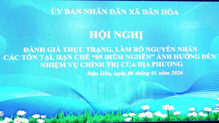 ĐÁNH GIÁ THỰC TRẠNG, LÀM RÕ NGUYÊN NHÂN “05 ĐIỂM NGHẼN” ẢNH HƯỞNG ĐẾN VIỆC THỰC HIỆN NHIỆM VỤ CHÍNH TRỊ TRÊN ĐỊA BÀN XÃ DÂN HÒA- Ảnh 1.
