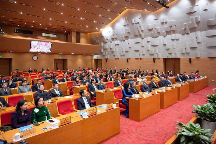 XÃ THANH TRÌ DỰ HỘI NGHỊ TỔNG KẾT HOẠT ĐỘNG CỦA ĐOÀN ĐẠI BIỂU QUỐC HỘI, HỘI ĐỒNG NHÂN DÂN THÀNH PHỐ HÀ NỘI NHIỆM KỲ 2021-2026- Ảnh 1.