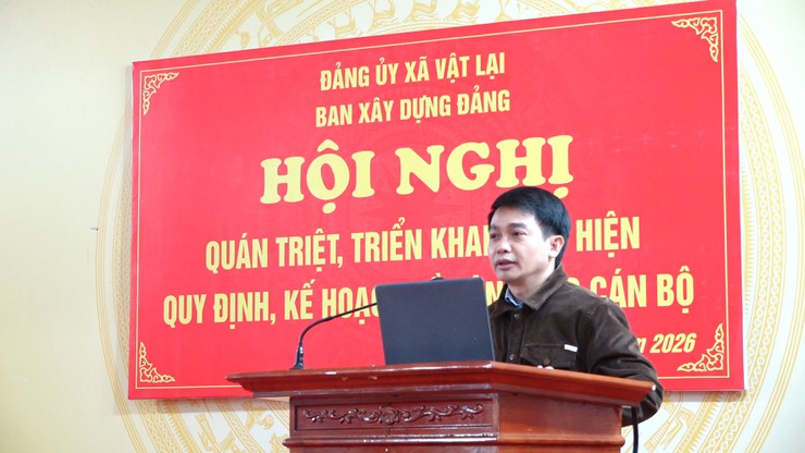 Đảng ủy xã Vật Lại quán triệt, triển khai thực hiện quy định, kế hoạch về công tác cán bộ- Ảnh 4.