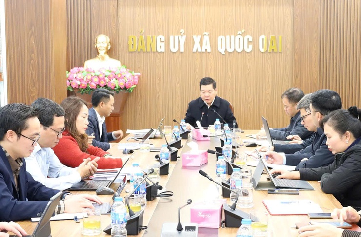 Hội nghị Ban chỉ đạo 57 xã Quốc Oai tổng kết công tác năm 2025, triển khai nhiệm vụ năm 2026- Ảnh 6.