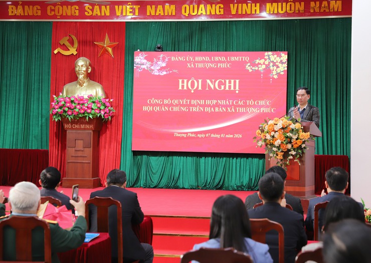Xã Thượng Phúc công bố Quyết định hợp nhất các Hội Quần chúng trên địa bàn- Ảnh 6.