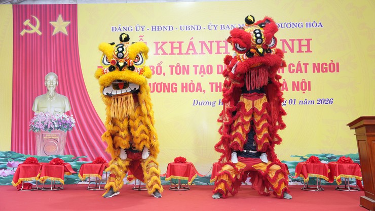 Lễ Khánh thành di tích kiến trúc nghệ thuật cấp Thành phố - Đình Cát Ngòi - Ảnh 9.