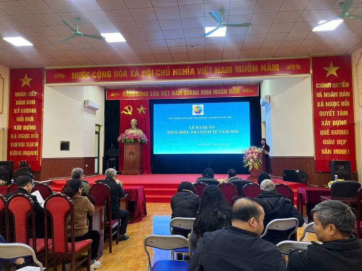 UBND xã Ngọc Hồi tổ chức Lễ ra quân Tổng điều tra kinh tế năm 2026 và Hội nghị góp ý Kế hoạch Tết trồng cây Xuân Bính Ngọ- Ảnh 1.