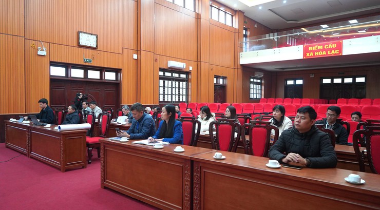 Xã Hòa Lạc tổ chức tập huấn công tác Tổng điều tra Kinh tế năm 2026- Ảnh 1.