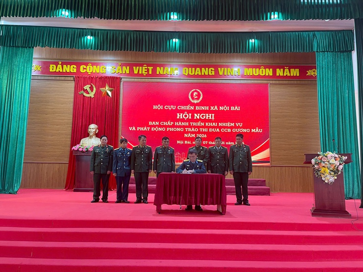 Hội Cựu chiến binh xã Nội Bài triển khai nhiệm vụ và phát động, ký giao ước thi đua phong trào “Cựu chiến binh gương mẫu” năm 2026- Ảnh 3.