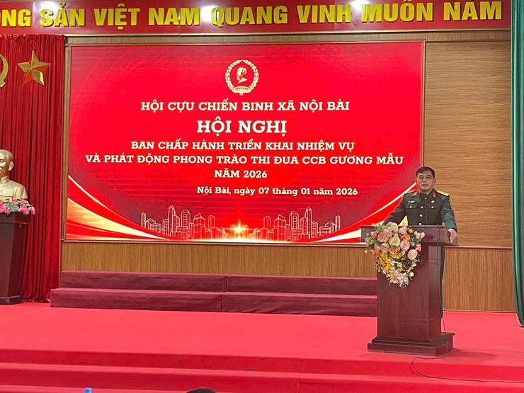 Hội Cựu chiến binh xã Nội Bài triển khai nhiệm vụ và phát động, ký giao ước thi đua phong trào “Cựu chiến binh gương mẫu” năm 2026- Ảnh 6.