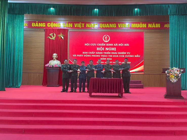 Hội Cựu chiến binh xã Nội Bài triển khai nhiệm vụ và phát động, ký giao ước thi đua phong trào “Cựu chiến binh gương mẫu” năm 2026- Ảnh 4.