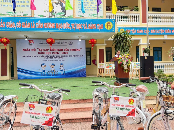 NGÀY HỘI "XE ĐẠP GIÚP BẠN ĐẾN TRƯỜNG" XÃ NỘI BÀI NĂM HỌC 2025 - 2026- Ảnh 9.