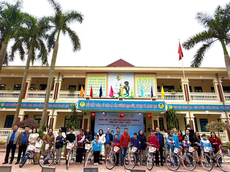 NGÀY HỘI "XE ĐẠP GIÚP BẠN ĐẾN TRƯỜNG" XÃ NỘI BÀI NĂM HỌC 2025 - 2026- Ảnh 8.