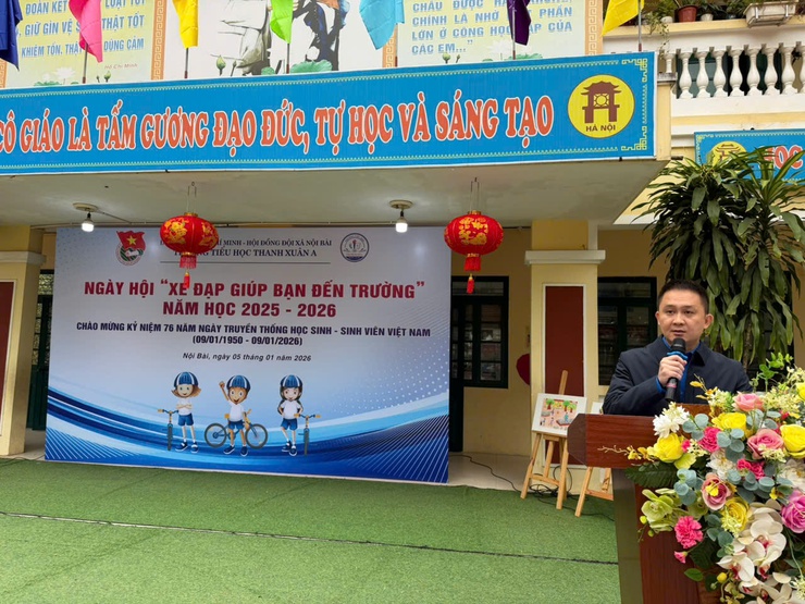 NGÀY HỘI "XE ĐẠP GIÚP BẠN ĐẾN TRƯỜNG" XÃ NỘI BÀI NĂM HỌC 2025 - 2026- Ảnh 5.