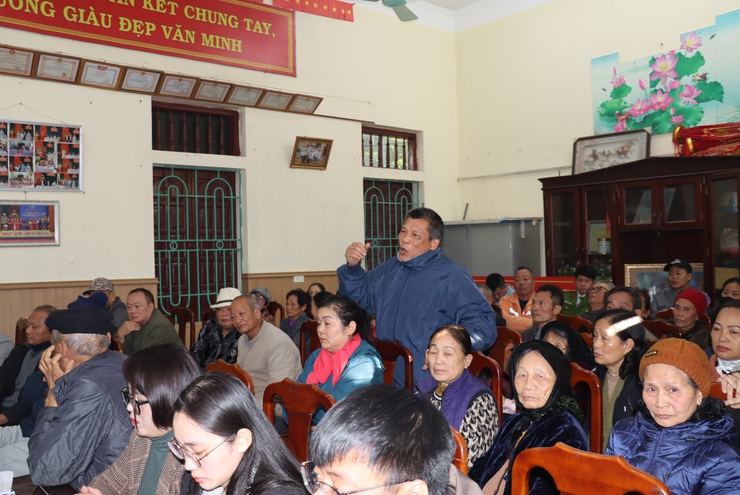 Hội nghị tuyên truyền, vận động nhân dân phối hợp kiểm kê, kiểm đếm phục vụ dự án Cụm công nghiệp làng nghề Nam Tiến- Ảnh 3.