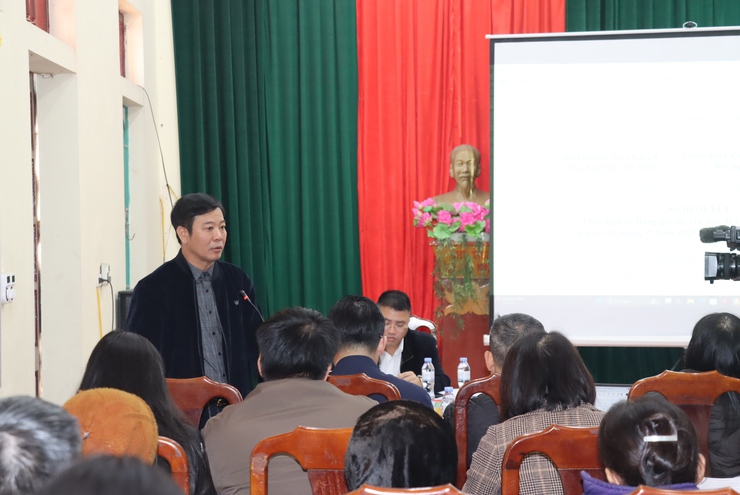 Hội nghị tuyên truyền, vận động nhân dân phối hợp kiểm kê, kiểm đếm phục vụ dự án Cụm công nghiệp làng nghề Nam Tiến- Ảnh 4.