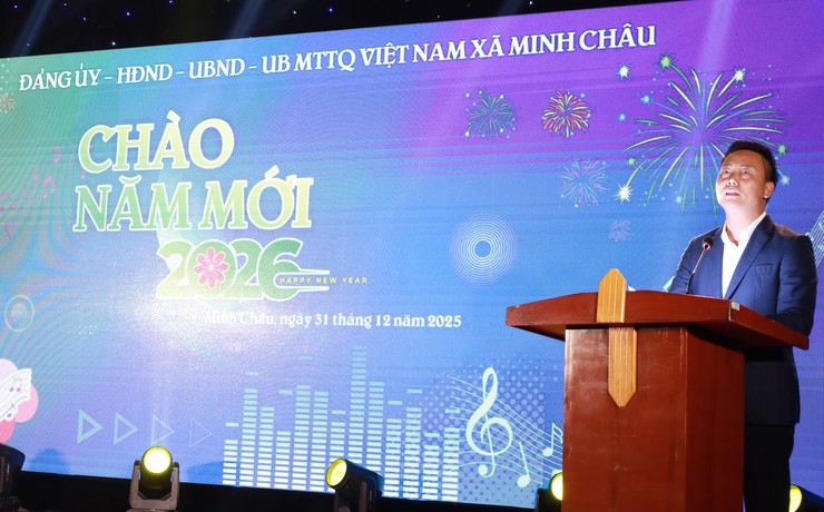 Xã Minh Châu tổ chức giao lưu văn nghệ và bắn pháo hoa chào mừng năm mới 2026- Ảnh 3.