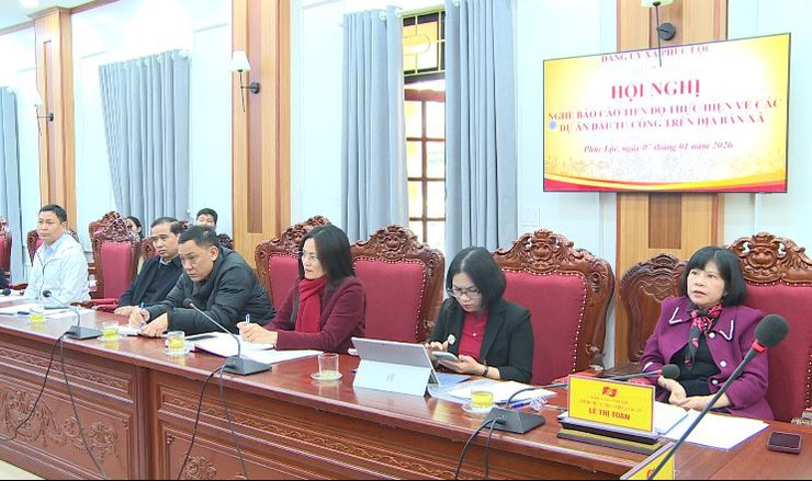 Đảng uỷ xã Phúc Lộc tổ chức hội nghị nghe báo cáo tiến độ thực hiện các dự án đầu tư công trên địa bàn xã- Ảnh 3.