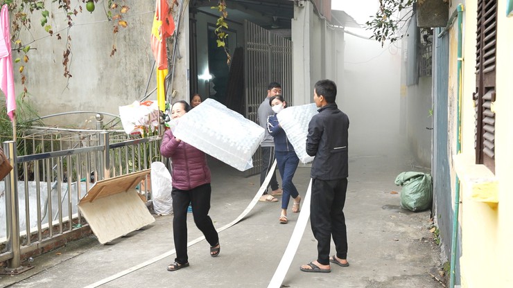 Diễn tập PCCC và cứu hộ cứu nạn, vận hành máy bơm chữa cháy tại thôn Minh Hoà 1 xã Dương Hoà- Ảnh 7.