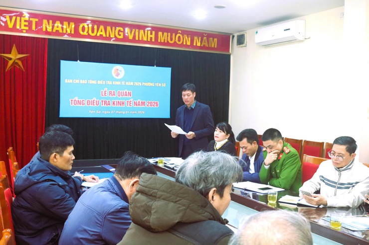 UBND Phường Yên Sở tổ chức Lễ ra quân Tổng điều tra kinh tế năm 2026- Ảnh 4.