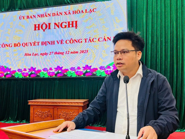 Xã Hòa Lạc công bố công tác cán bộ Phòng Văn hóa – Xã hội và Trung tâm Văn hóa – Thông tin và Thể thao- Ảnh 3.