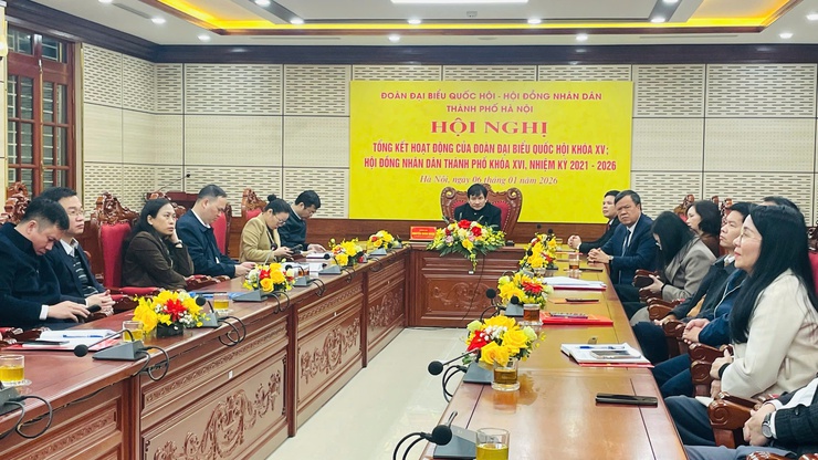 Đoàn ĐBQH – HĐND Thành phố tổng kết hoạt động Đoàn ĐBQH khóa XV và HĐND TP khóa XVI, nhiệm kỳ 2021–2026- Ảnh 1.