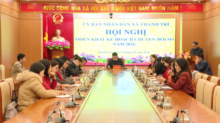 UBND xã Thanh Trì triển khai kế hoạch chuyển đổi số năm 2026- Ảnh 1.